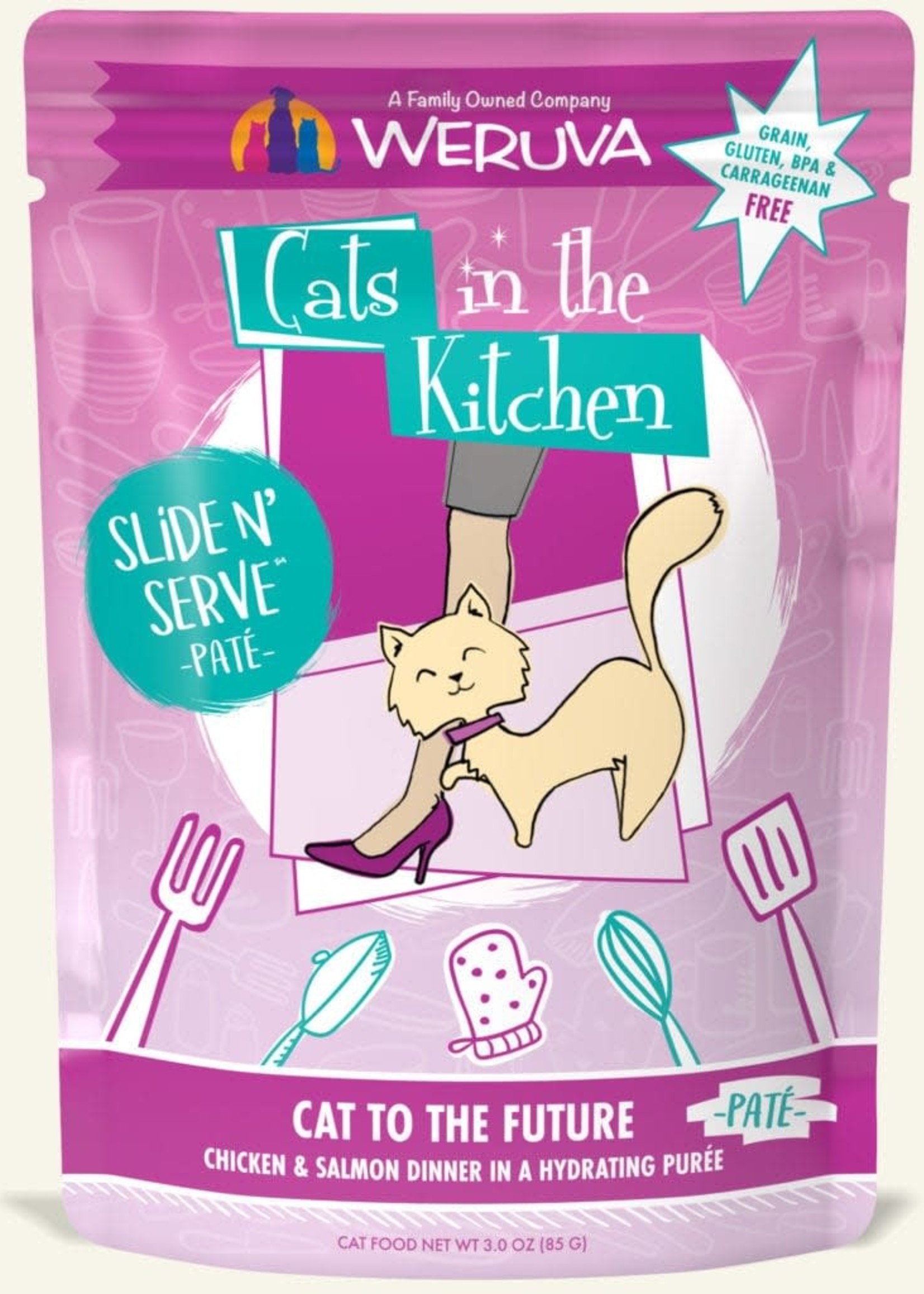 Weruva Weruva CITK Pate Cat to the Future 3oz Pouch Wet Cat Food (Pack of 12)