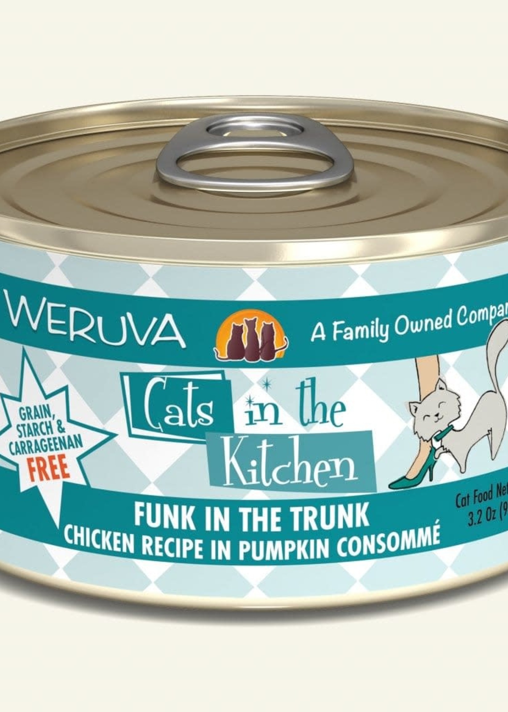 Weruva Weruva CITK Funk in the Trunk with Chicken in Pumpkin Consomme 3.2oz Can Wet Cat Food (Pack of 24)