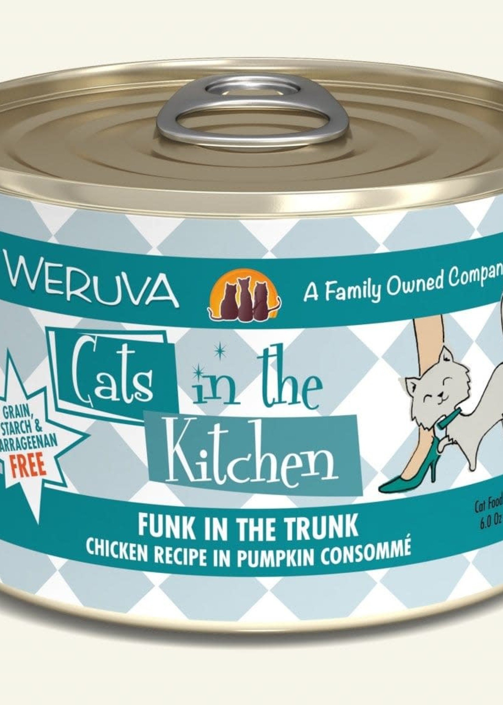 Weruva Weruva CITK Funk in the Trunk with Chicken in Pumpkin Consomme  6oz Can Wet Cat Food (Pack of 24)
