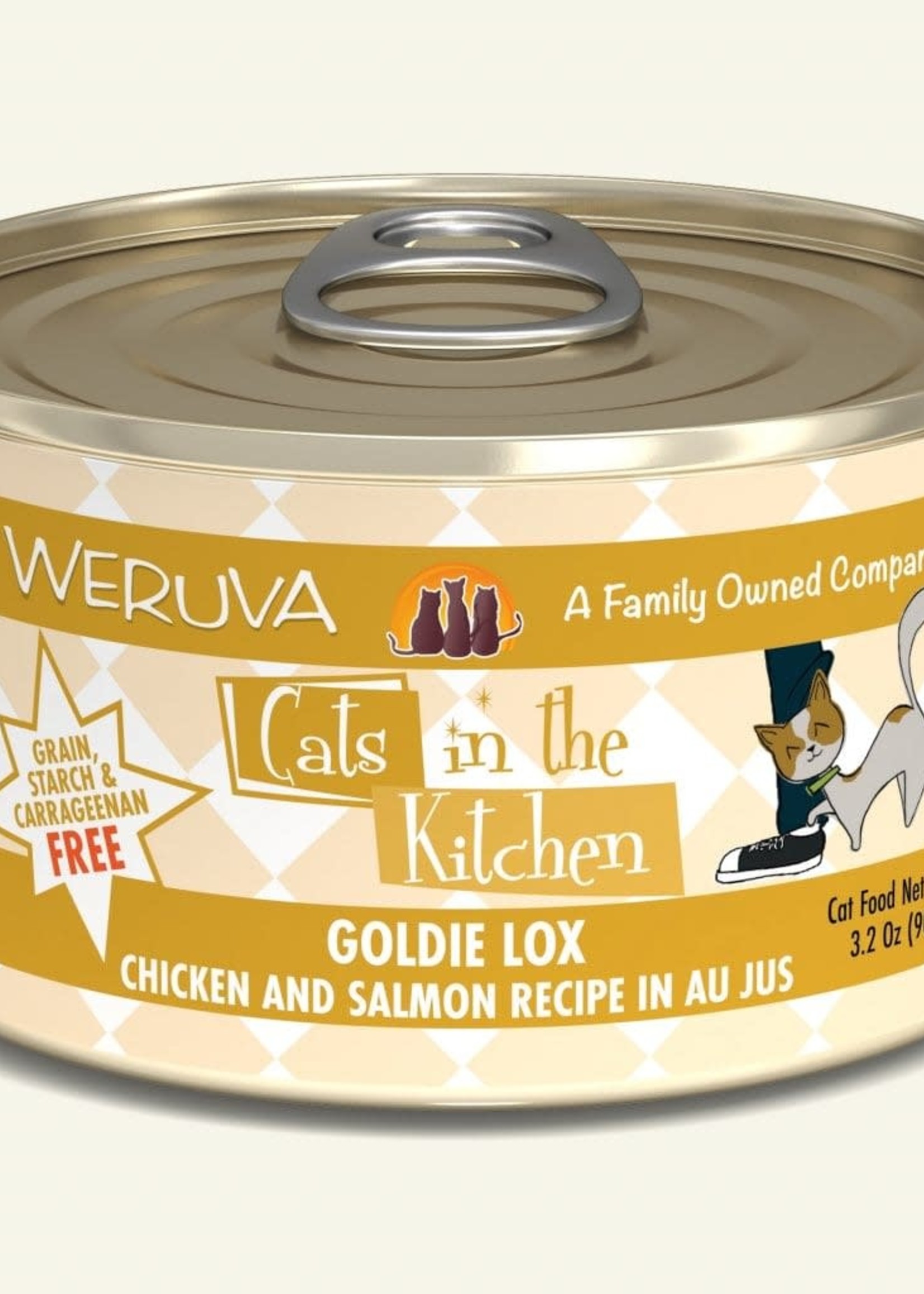 Weruva Weruva CITK Goldie Lox with Chicken & Salmon Au Jus  3.2oz Can Wet Cat Food (Pack of 24)
