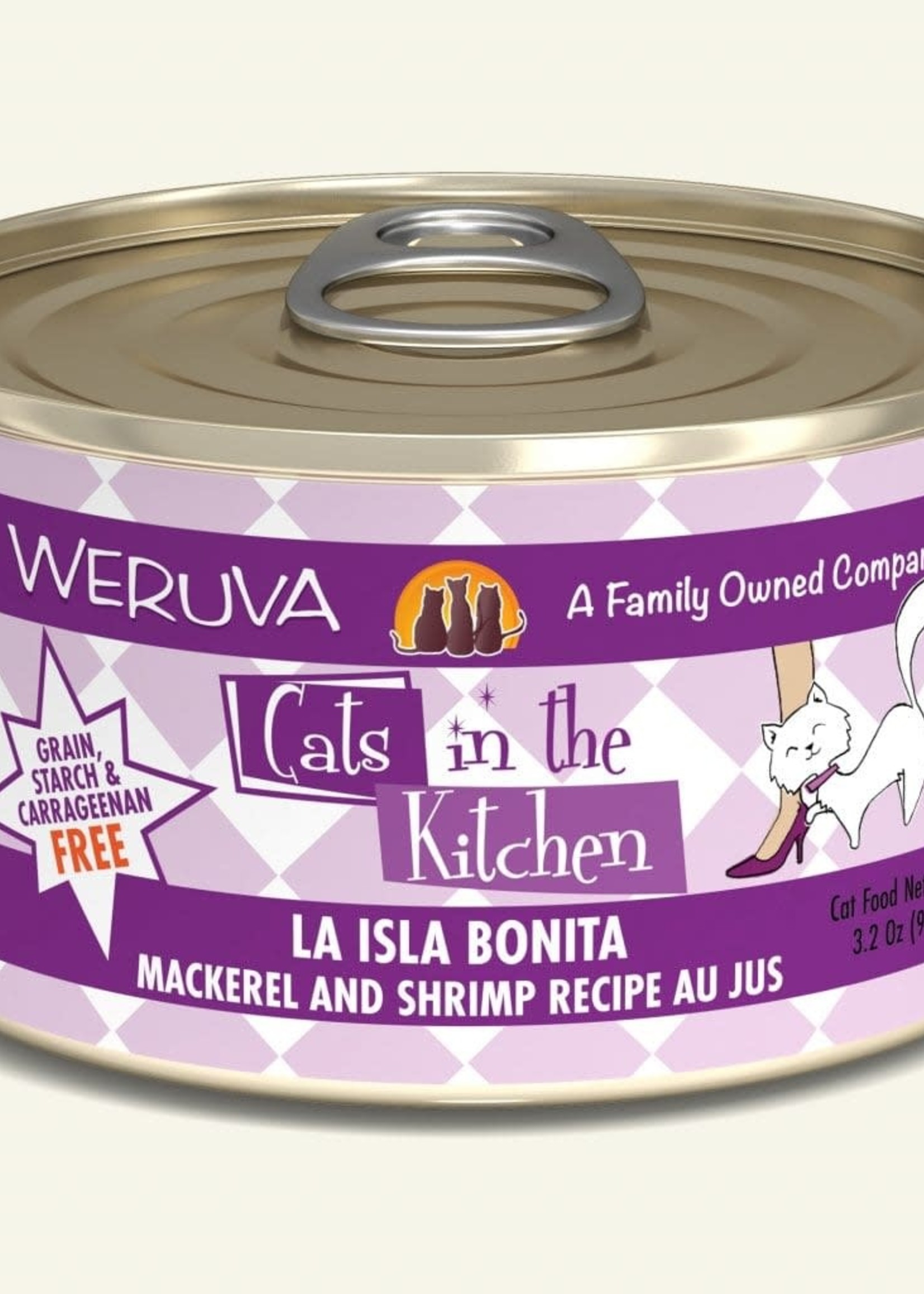 Weruva Weruva CITK La Isla Bonita with Mackerel & Shrimp Au Jus  6oz Can Wet Cat Food (Pack of 24)