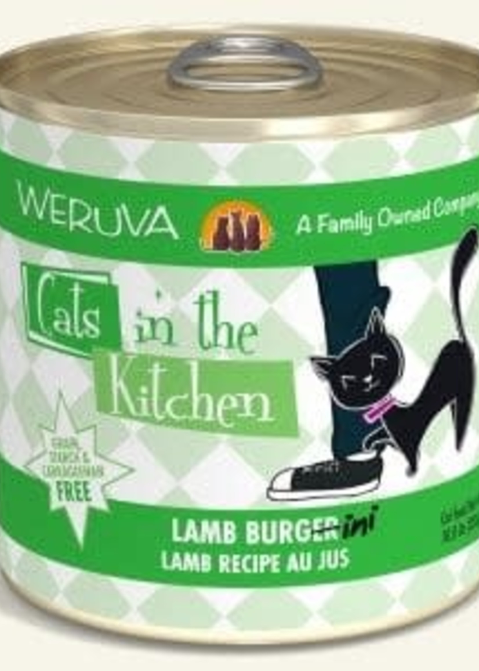 Weruva Weruva CITK Lamb Burger-ini with Lamb Au Jus  10oz Can Wet Cat Food (Pack of 12)
