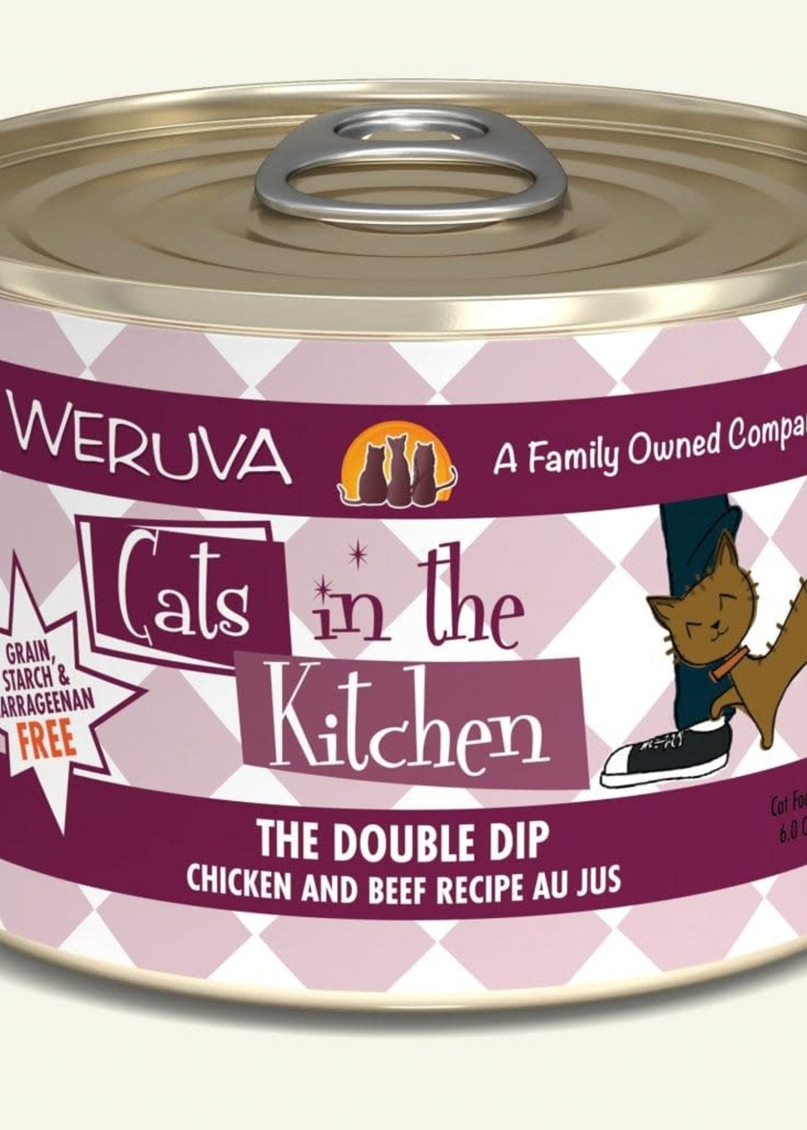 Weruva Weruva CITK The Double Dip with Chicken & Beef Au Jus  6oz Can Wet Cat Food (Pack of 24)