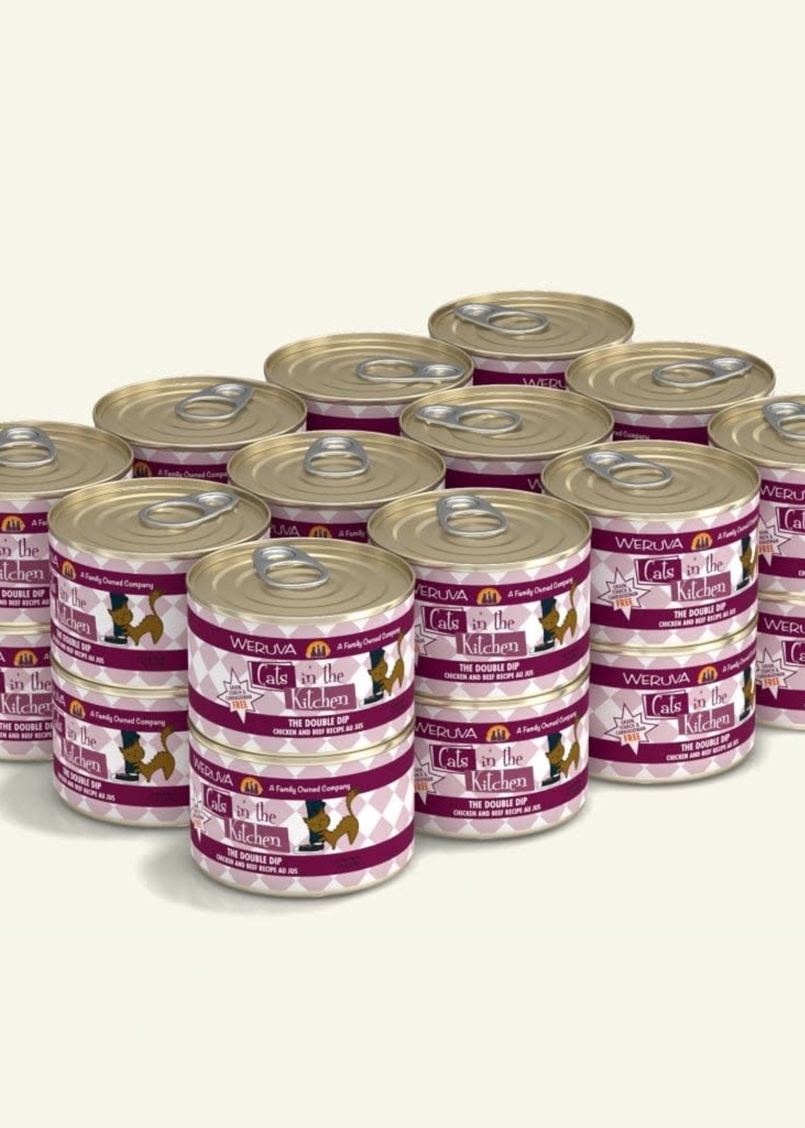 Weruva Weruva CITK The Double Dip with Chicken & Beef Au Jus  6oz Can Wet Cat Food (Pack of 24)