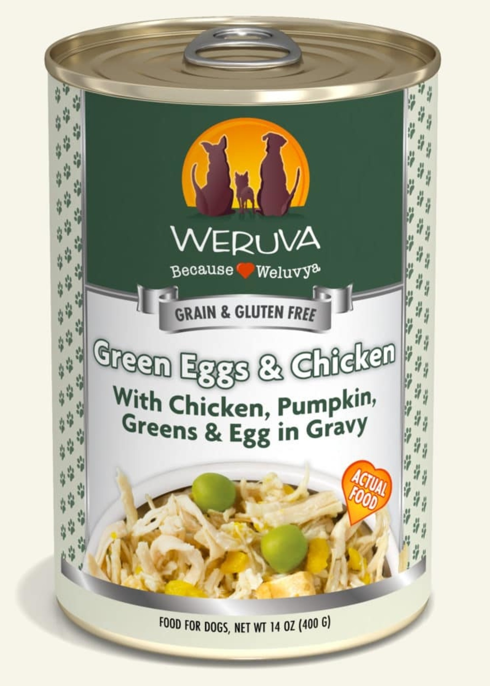 Weruva Weruva Green Eggs & Chicken 14oz Case Wet Dog Food