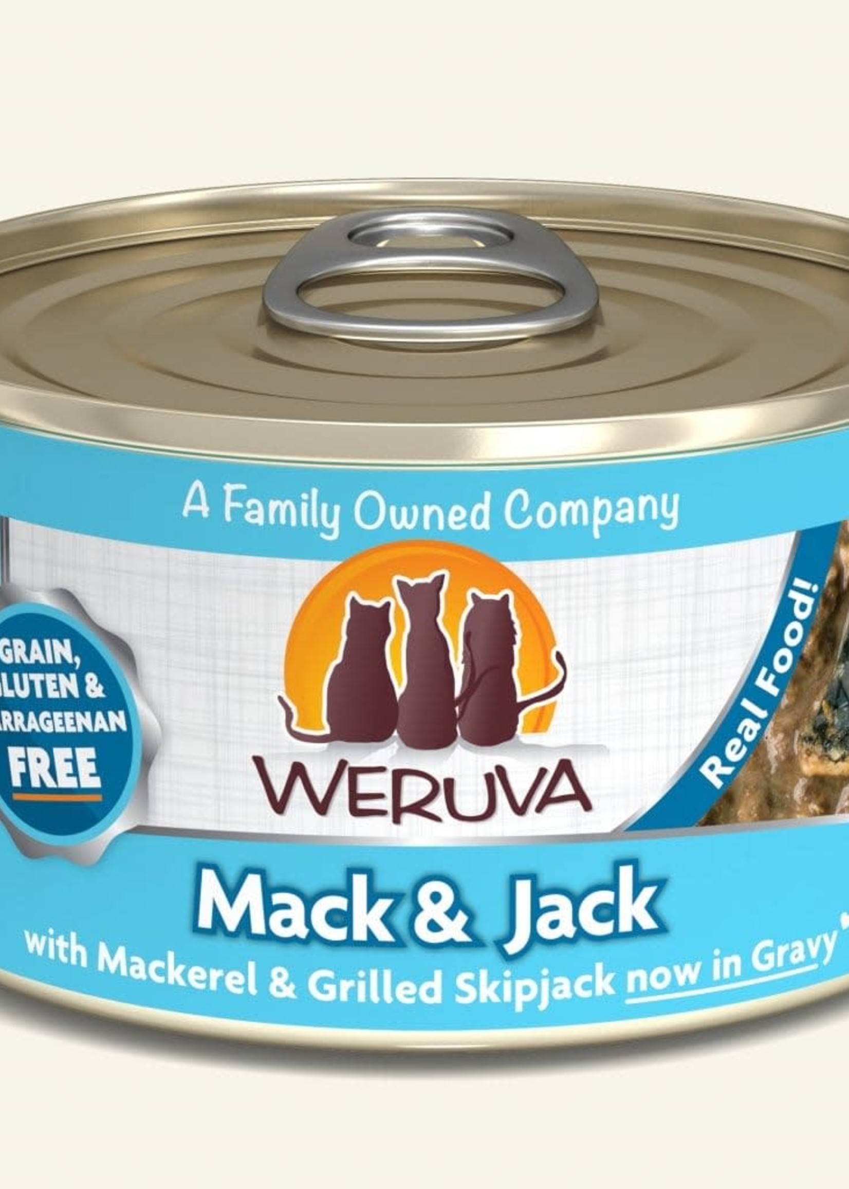 Weruva Weruva CITK Mack & Jack with Mackerel & Grilled Skipjack in Gravy 3oz Can Wet Cat Food (Pack of 24)