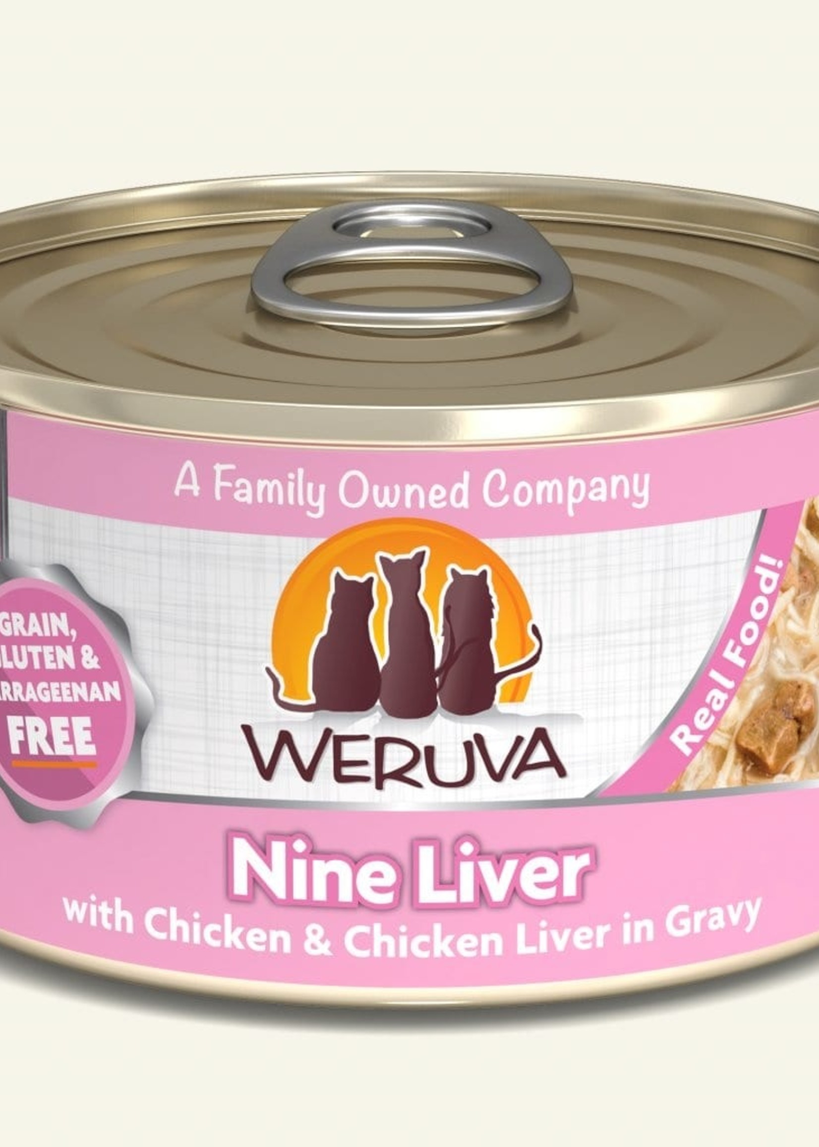 Weruva Weruva Classic Grain-Free Nine Liver with Chicken Breast, Chicken Liver in Gravy, Wet Cat Food 3oz Case