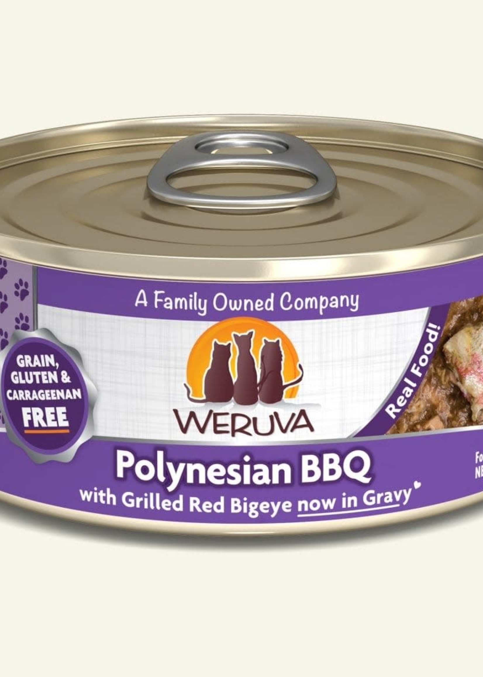 Weruva Weruva Grain-Free Polynesian BBQ with Grilled Red Bigeye in Gravy Wet Cat Food 5.5oz Case