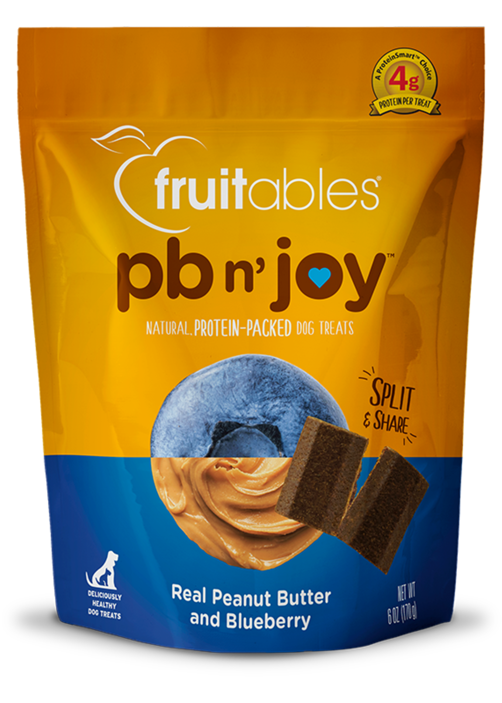 Fruitables Fruitables pb n' joy Peanut Butter & Blue Berry 6 oz