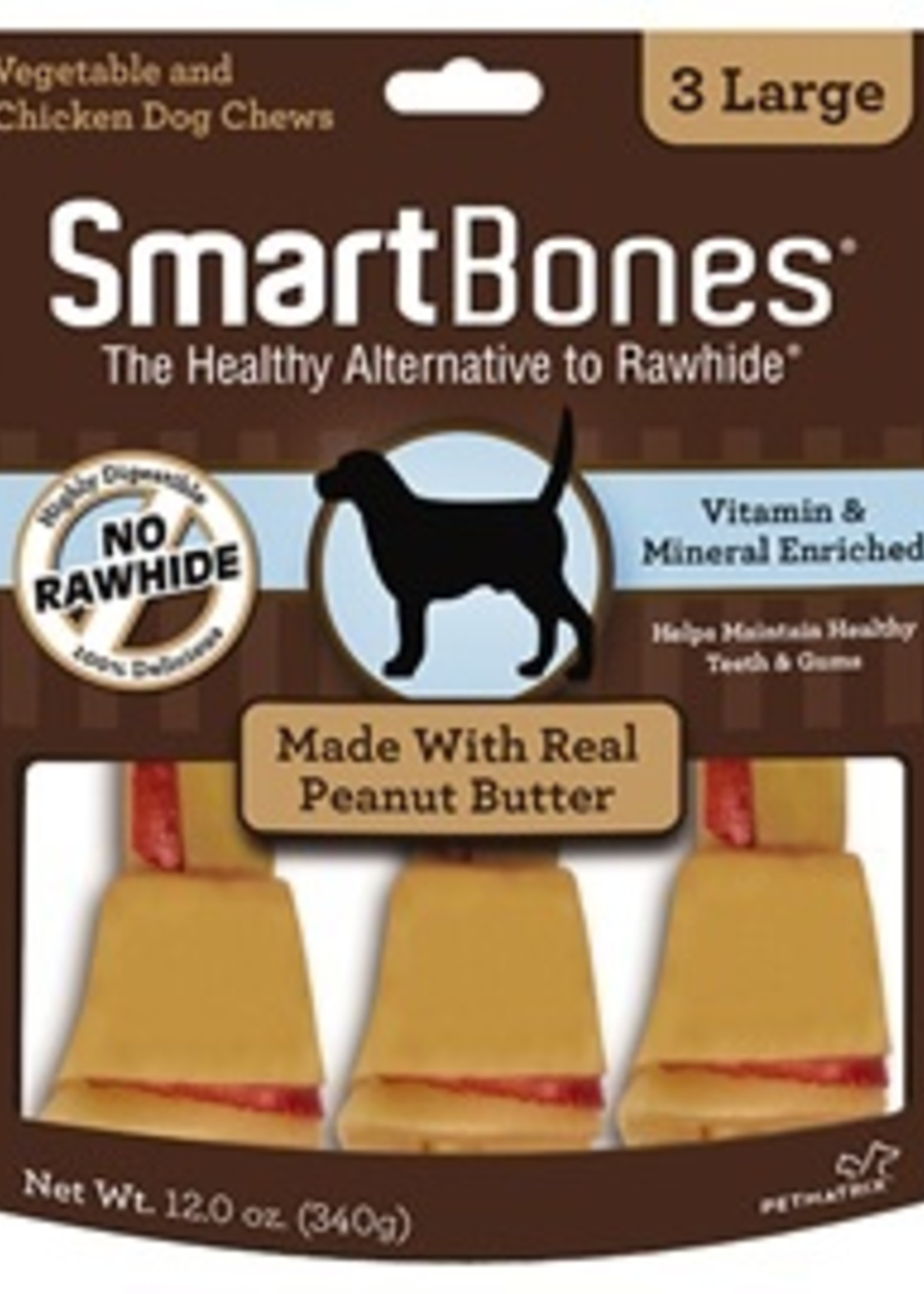 SmartBones Smartbones Peanut Butter 3 Large