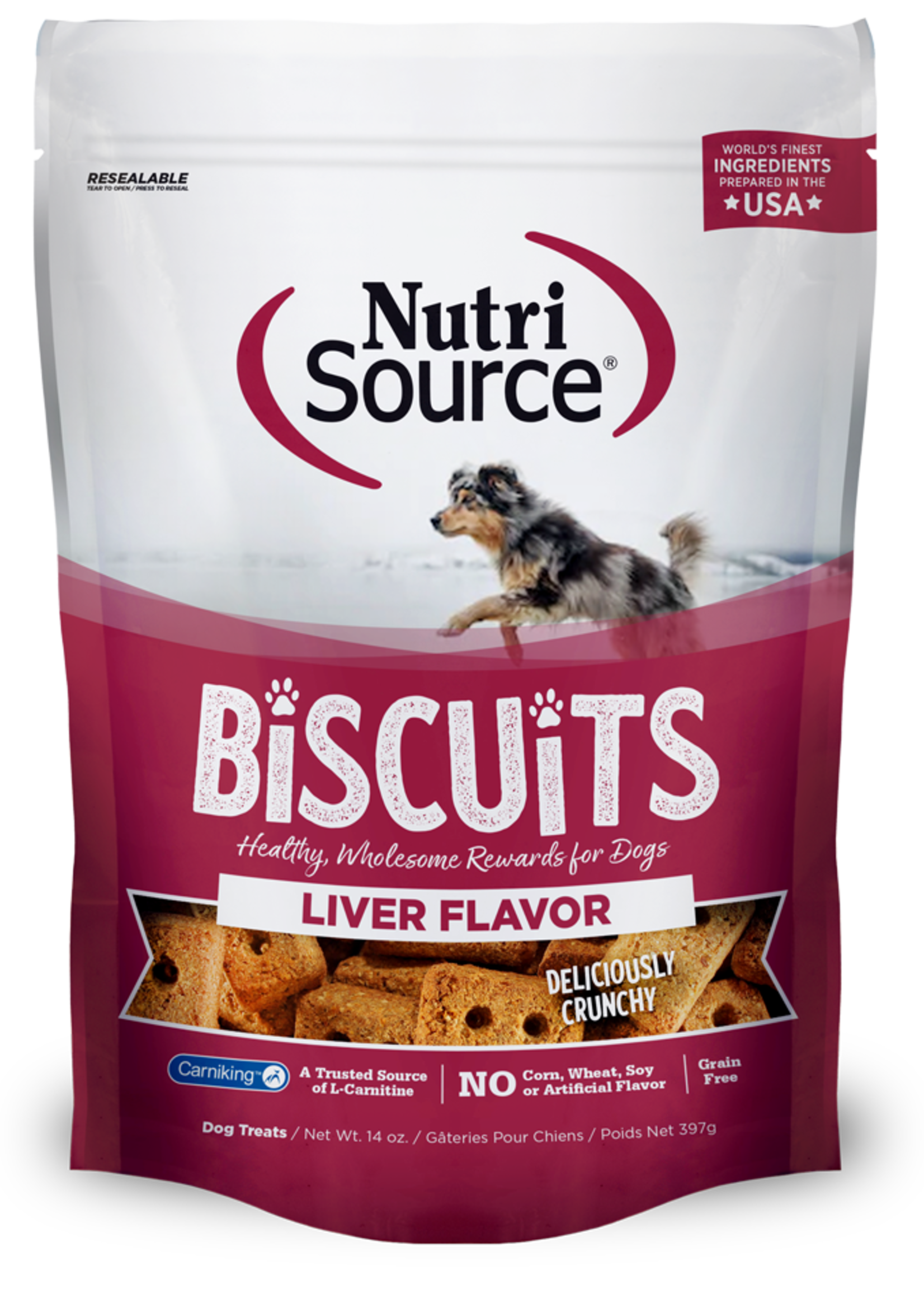 Nutrisource NutriSource Grain-Free Liver Biscuits 14oz