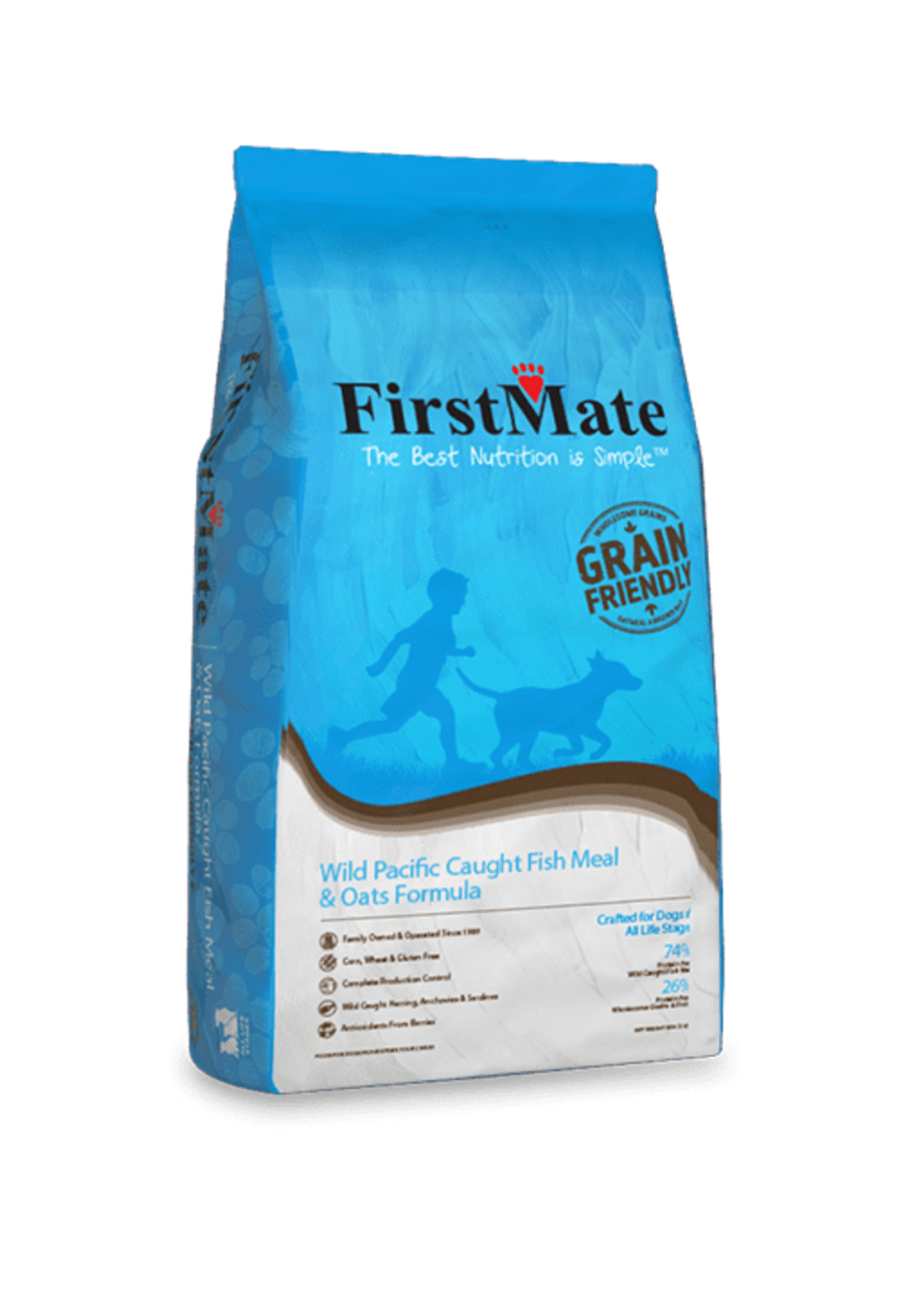 Firstmate FirstMate Grain Friendly Wild Pacific Caught Fish Meal & Oats Dry Dog Food 25lbs