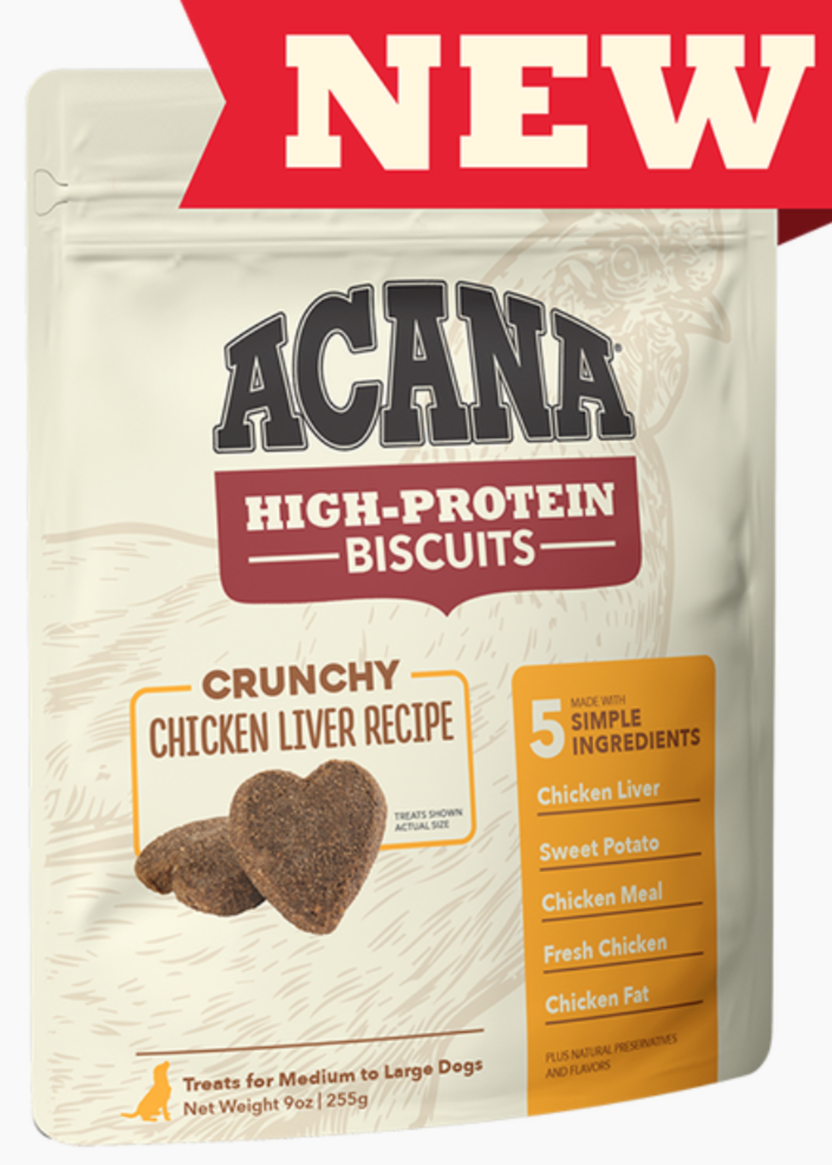 Acana Acana High Protein Small Biscuits Chicken Liver 9 oz