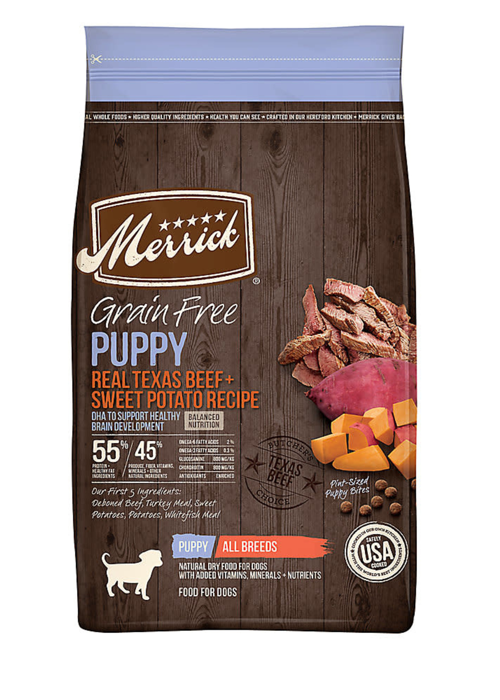 Merrick Merrick Grain-Free Puppy Beef 22lbs