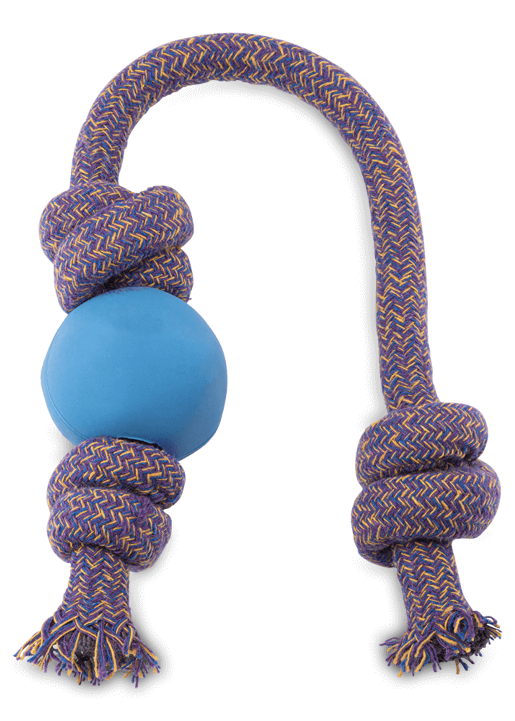Beco Pets Beco Ball with Rope Large Blue