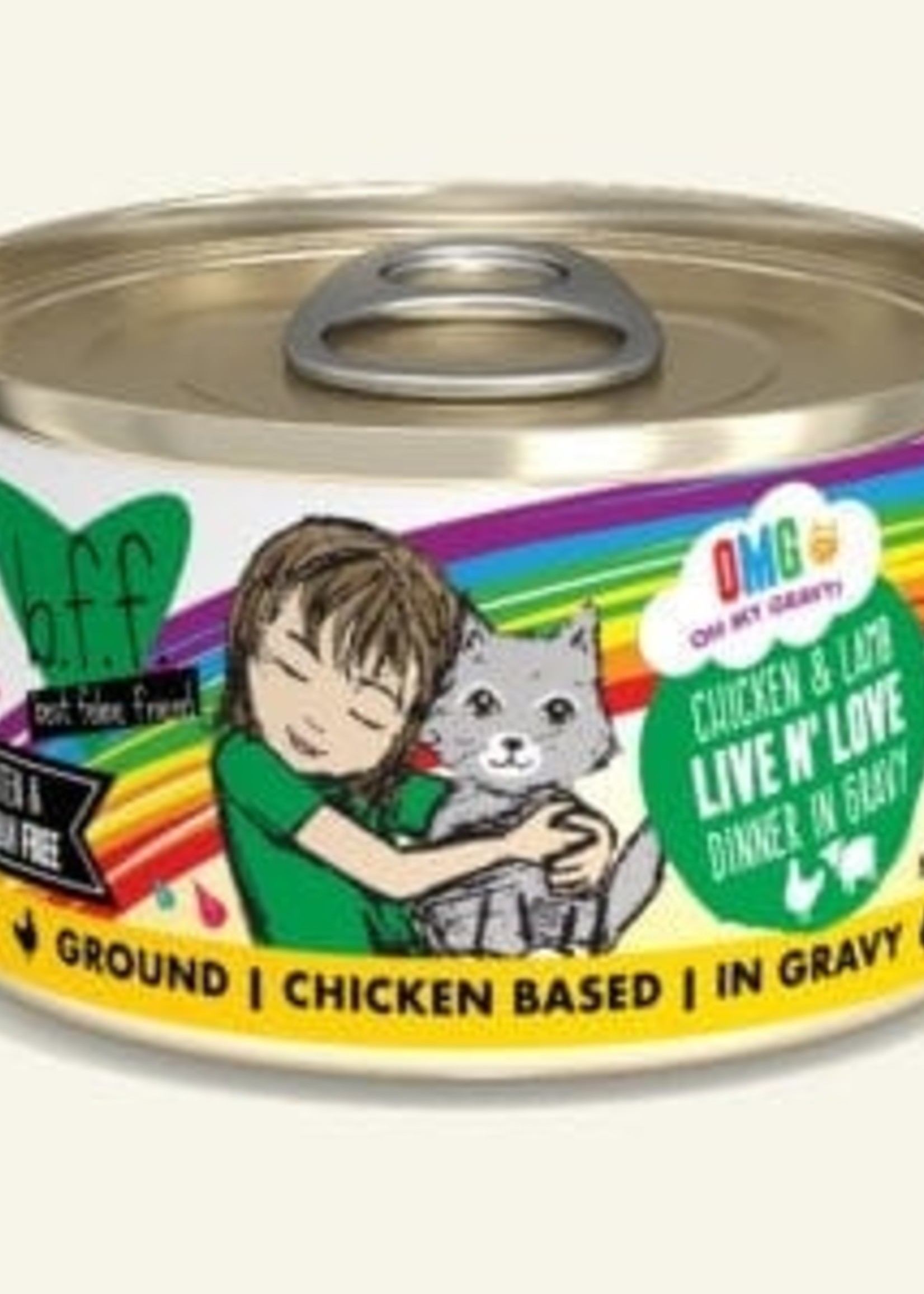 Weruva B.F.F. OMG Live N' Love Chicken & Lamb 2.8oz