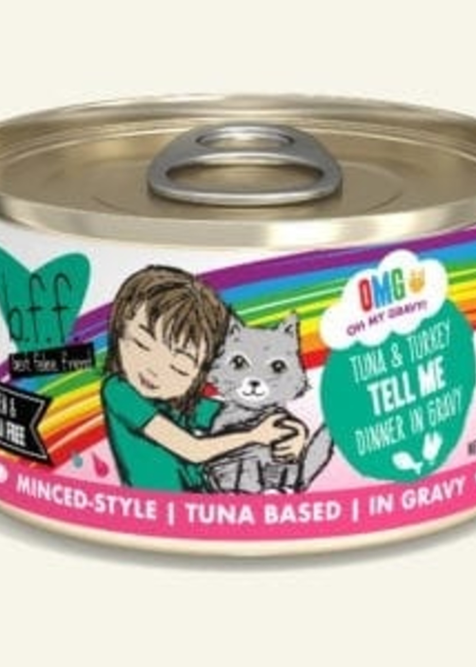 Weruva B.F.F. OMG Tell Me Tuna & Turkey  2.8oz