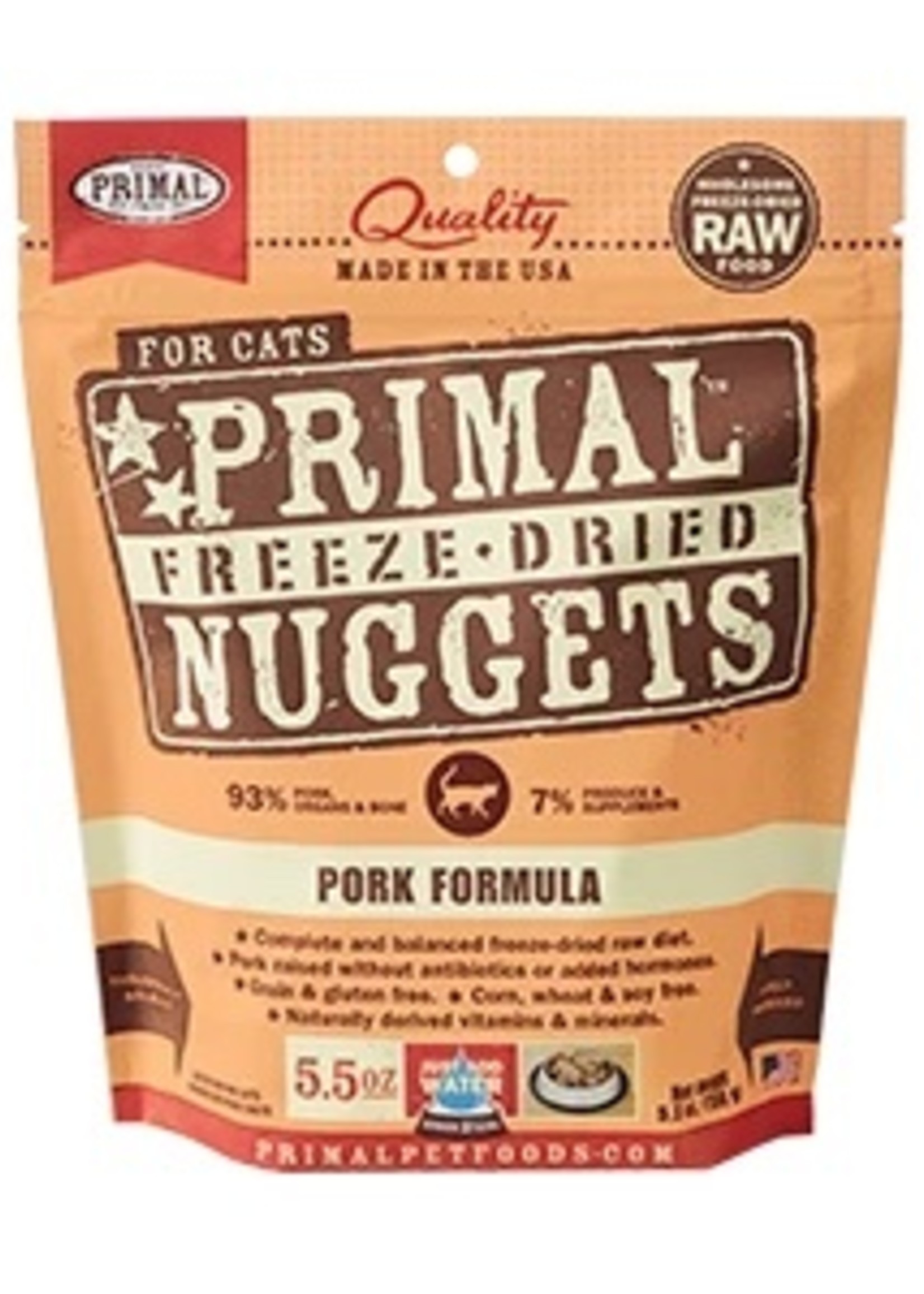 Primal Primal Cat Freeze Dried Pork Nugget 5.5 oz.