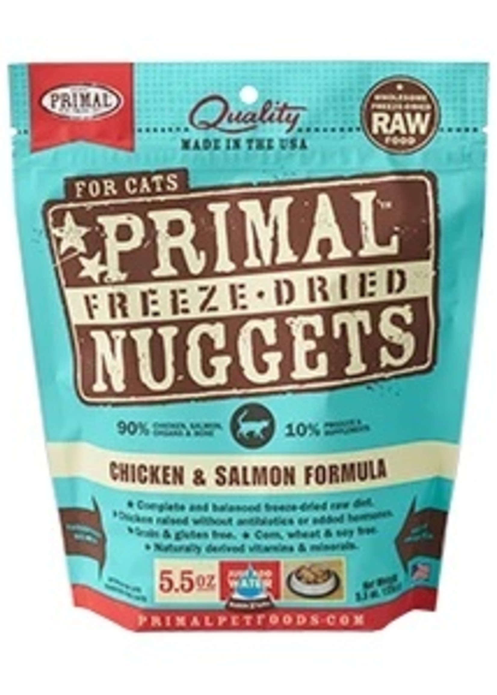 Primal Primal Cat Freeze Dried Chicken & Salmon Nugget 5.5 oz.