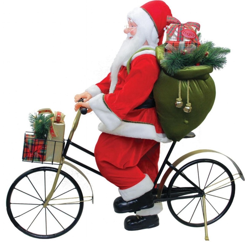 Santa on a bike!