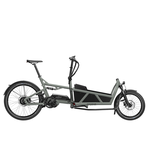 Riese & Müller TEST BIKE - Load 60 Vario | Two child seats with footwell | Battery: 1000 Wh | Nyon | Tundra Grey Matt | Lock: Additional chain lock with bag | Low side walls with child cover