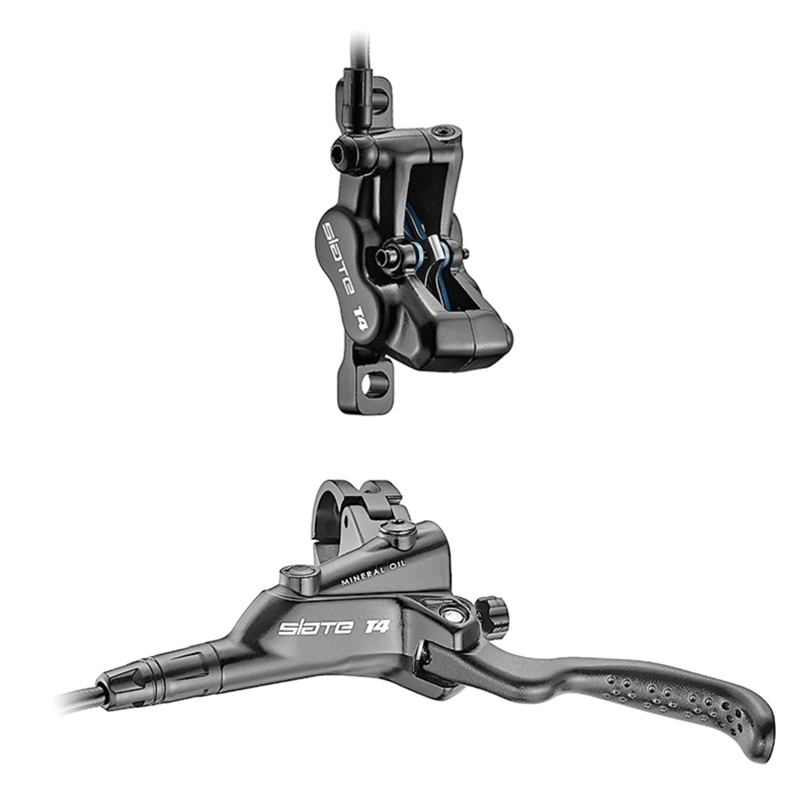 TRP TRP, Slate T4, MTB Hydraulic Disc Brake, Left, Post mount, Disc: Not included, 306g, Black