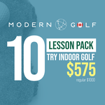 Modern Golf 10 Lesson Pack - Try Indoor Golf