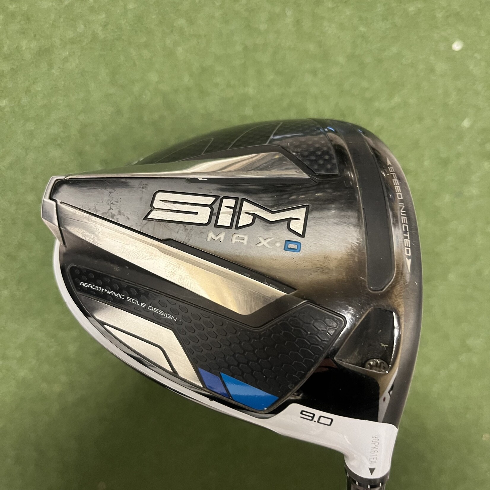 Pre-owned) Taylormade Sim Max D 9* Driver Motore X F3 6 Stiff Flex