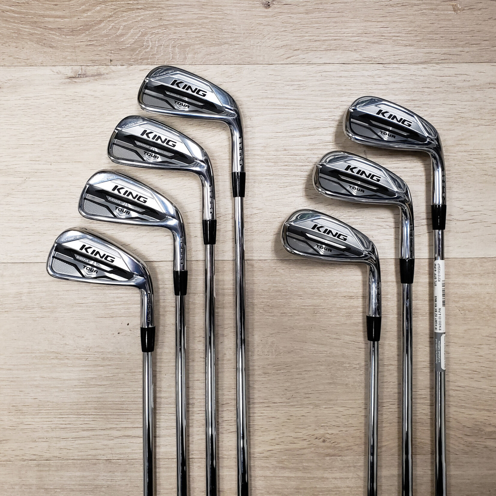 Cobra (Demo) Cobra King Tour Iron Set 4-PW KBS $-Taper 120 Stiff Flex (RH)