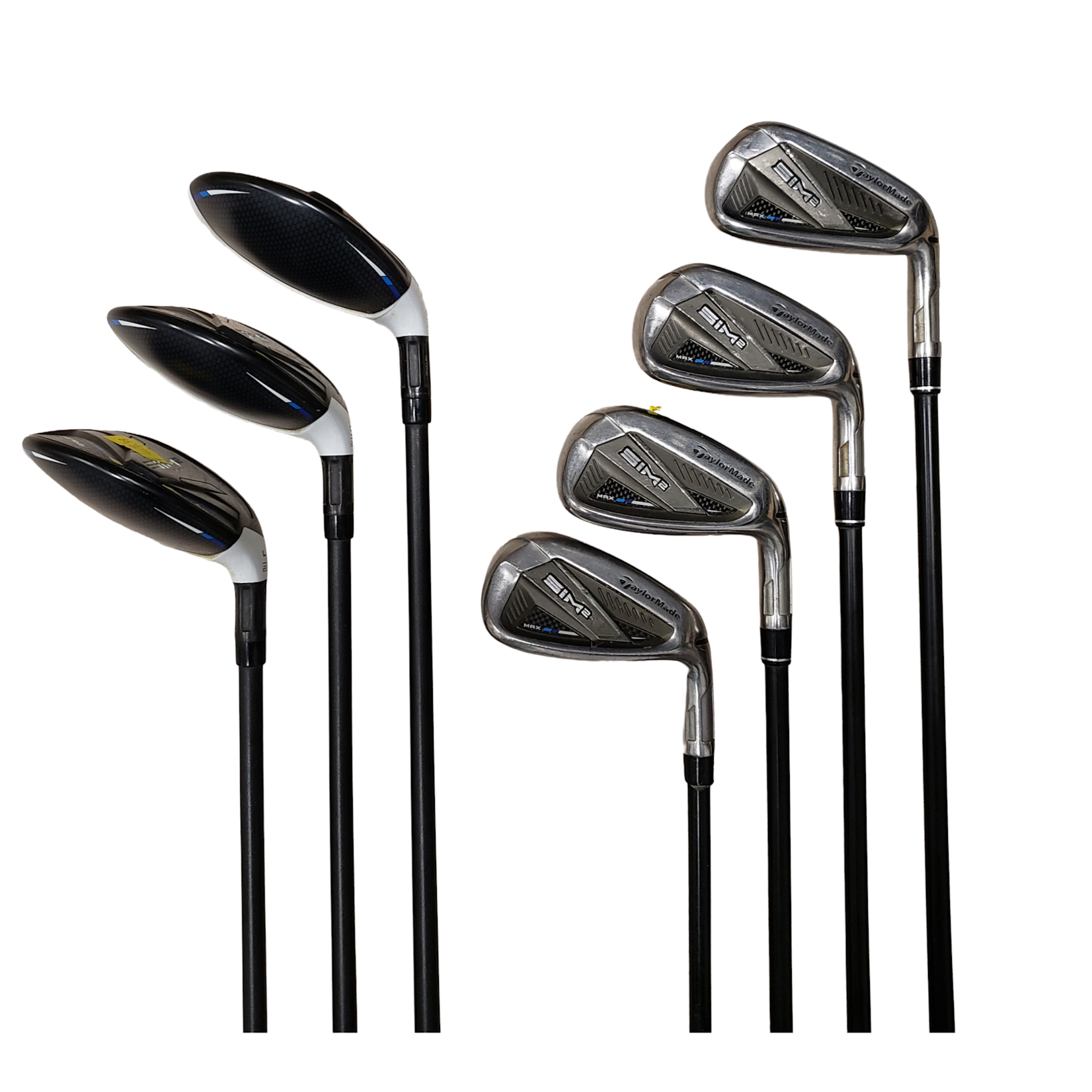 TaylorMade (Demo) TaylorMade SIM2 Iron Set 4,5,6HY, 7-PW KBS Max 65 Regular Flex (RH)