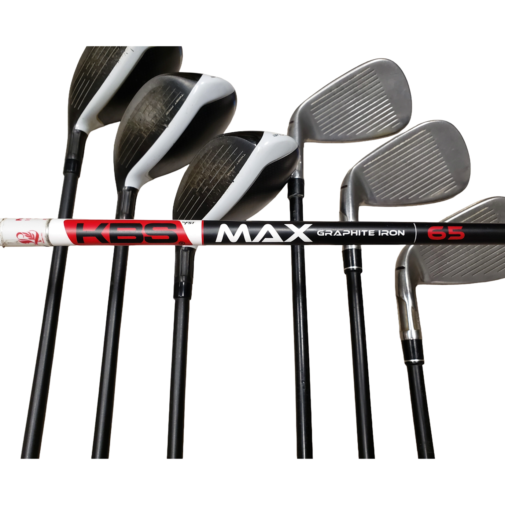 TaylorMade (Demo) TaylorMade SIM2 Iron Set 4,5,6HY, 7-PW KBS Max 65 Regular Flex (RH)