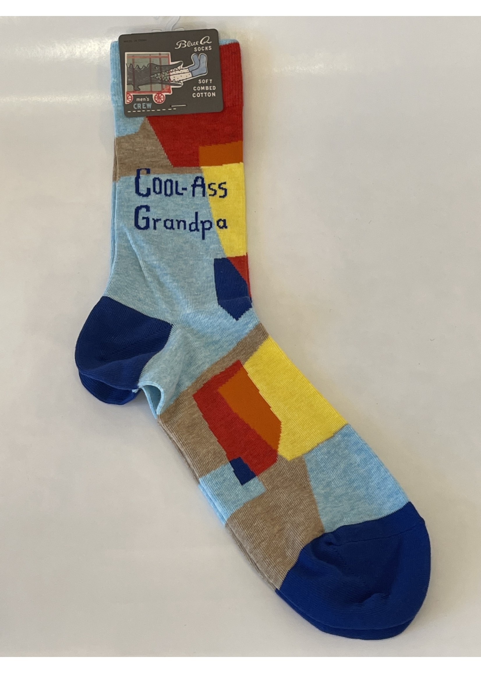 Blue Q Cool Ass Grandpa  - Men's Crew Socks