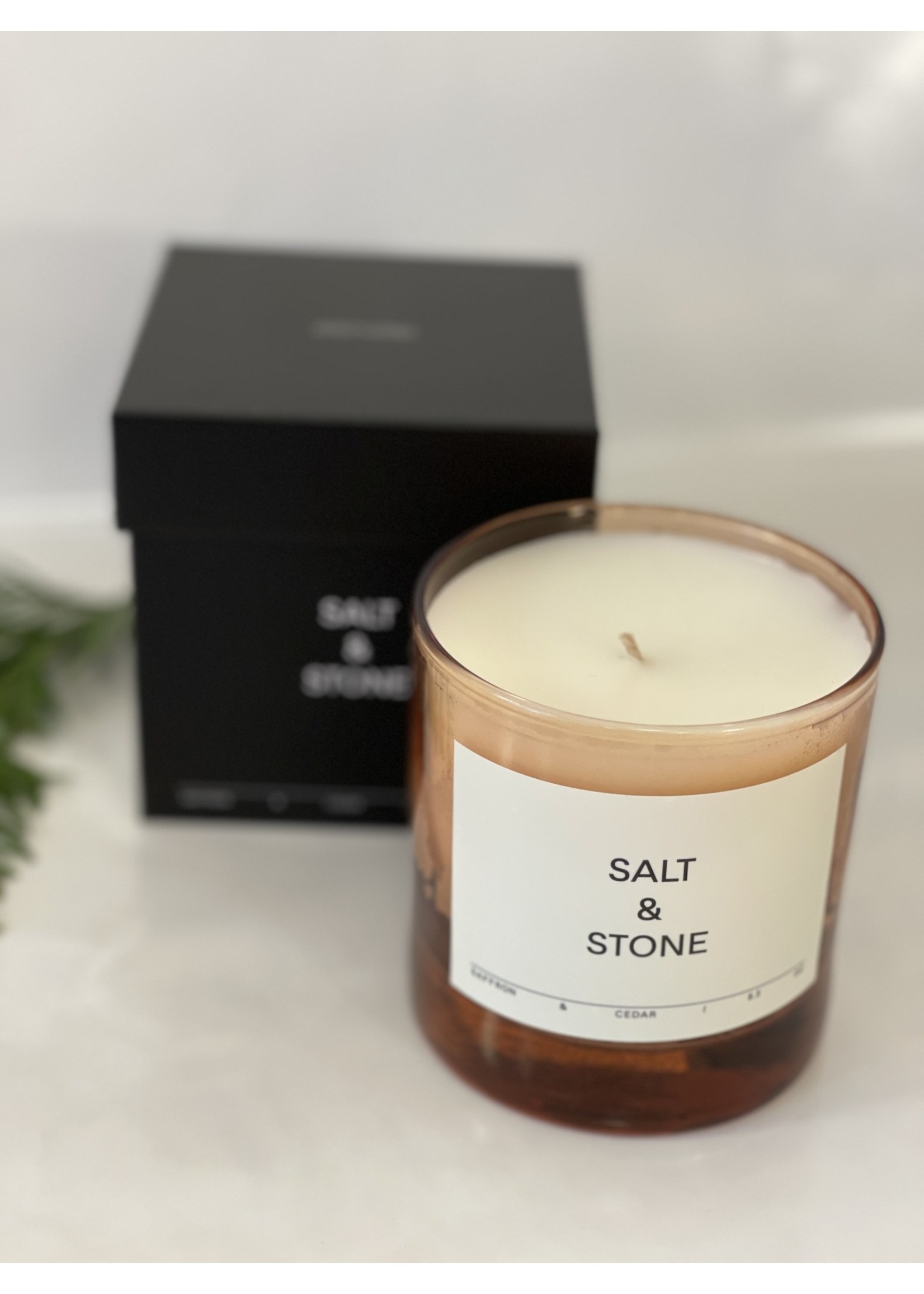 Salt & Stone Salt & Stone Candle - Saffron & Cedar