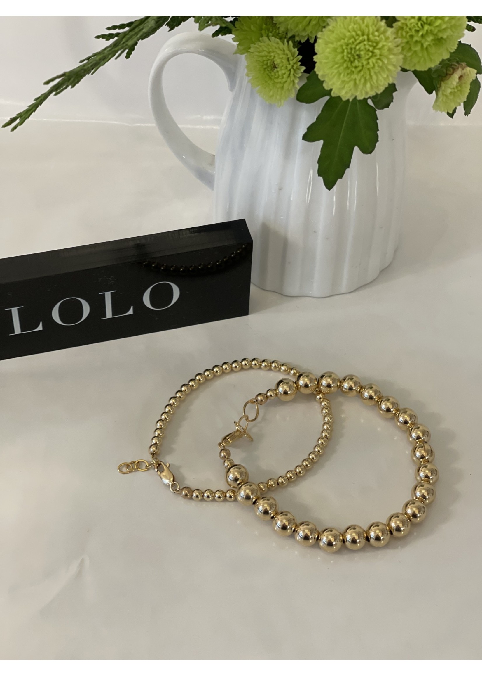 Lolo LOLO Gold Ball Bracelet - Midi 8mm