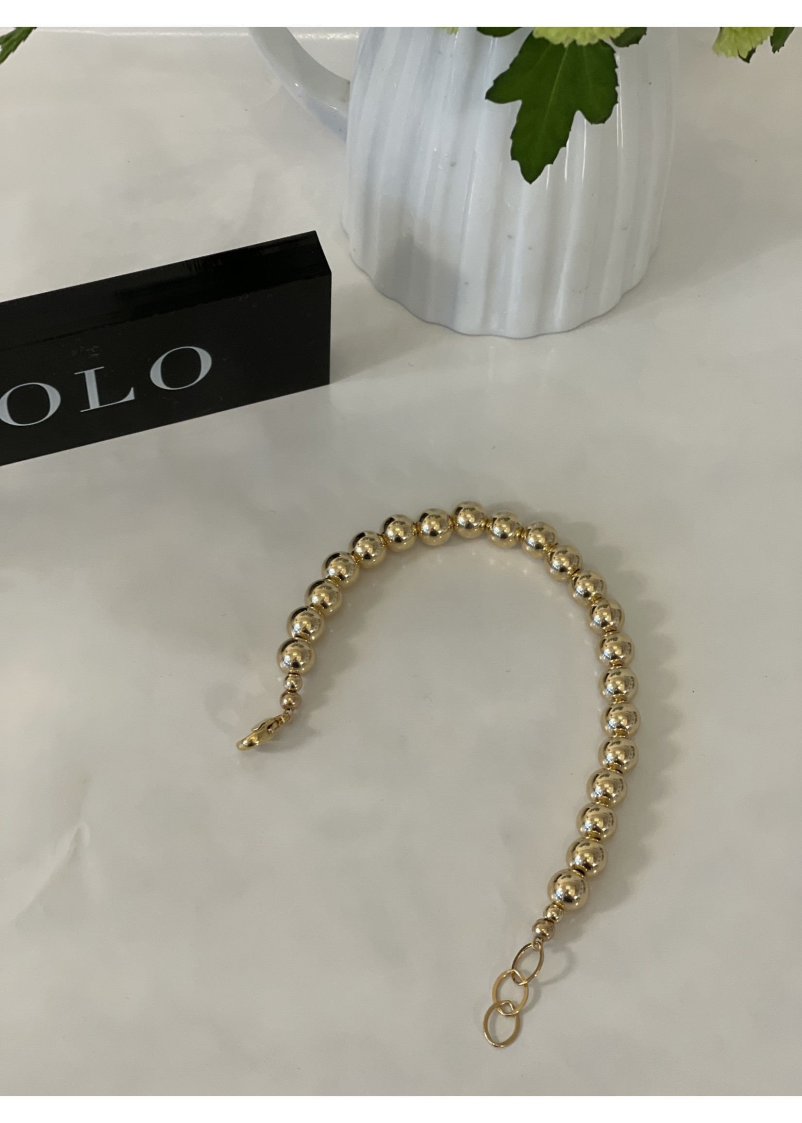 Lolo LOLO Gold Ball Bracelet - Midi 8mm
