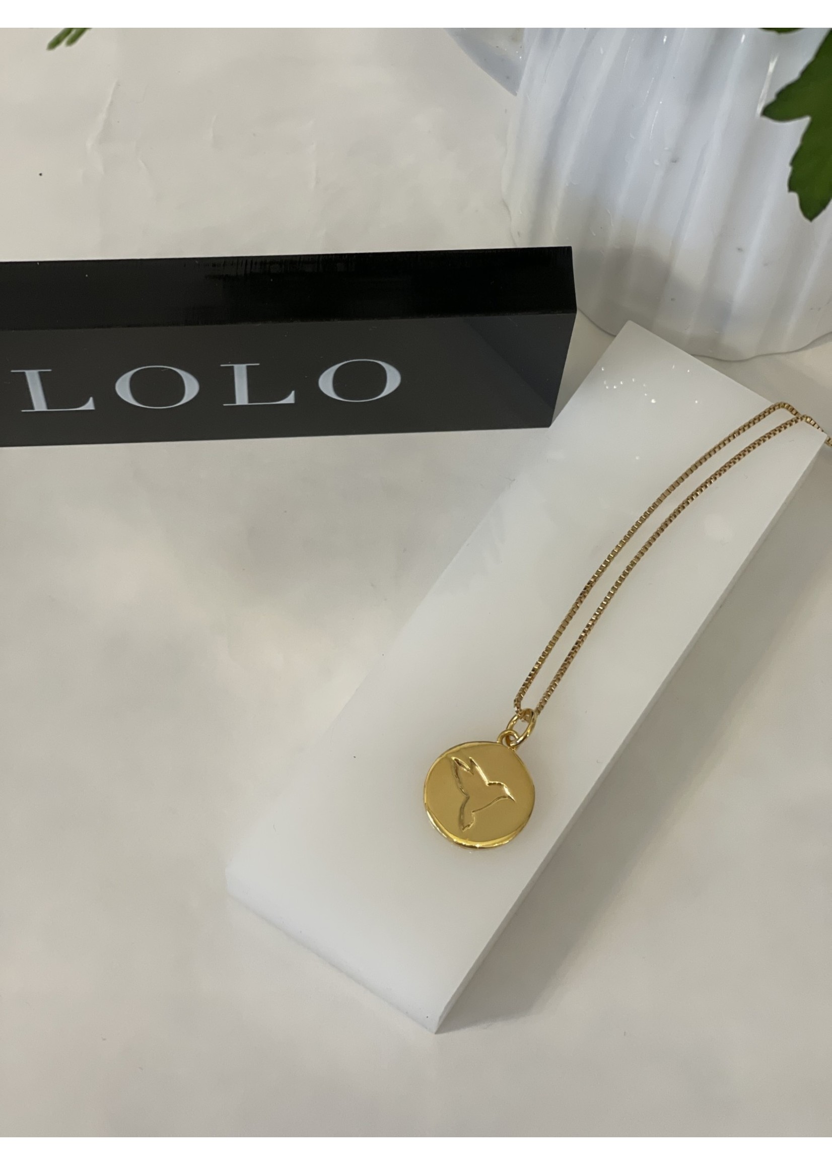 Lolo LOLO Hummingbird Necklace Gold- 20 inch