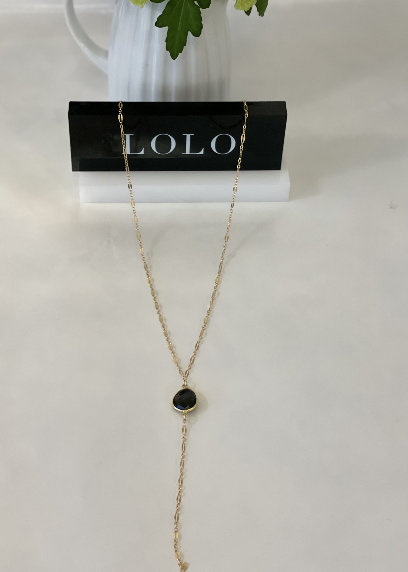 Lolo LOLO Lariat Necklace - Black Onyx