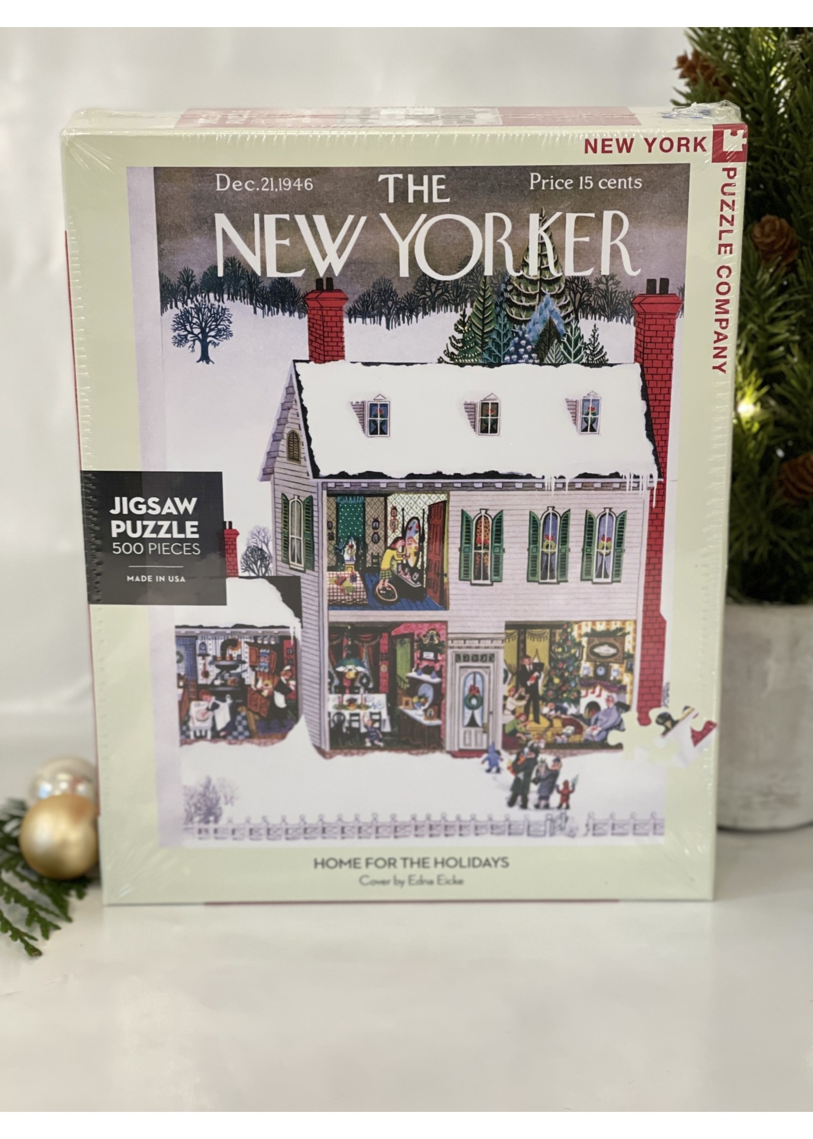 New York Puzzle Co. New Yorker Puzzle - Home for the Holidays