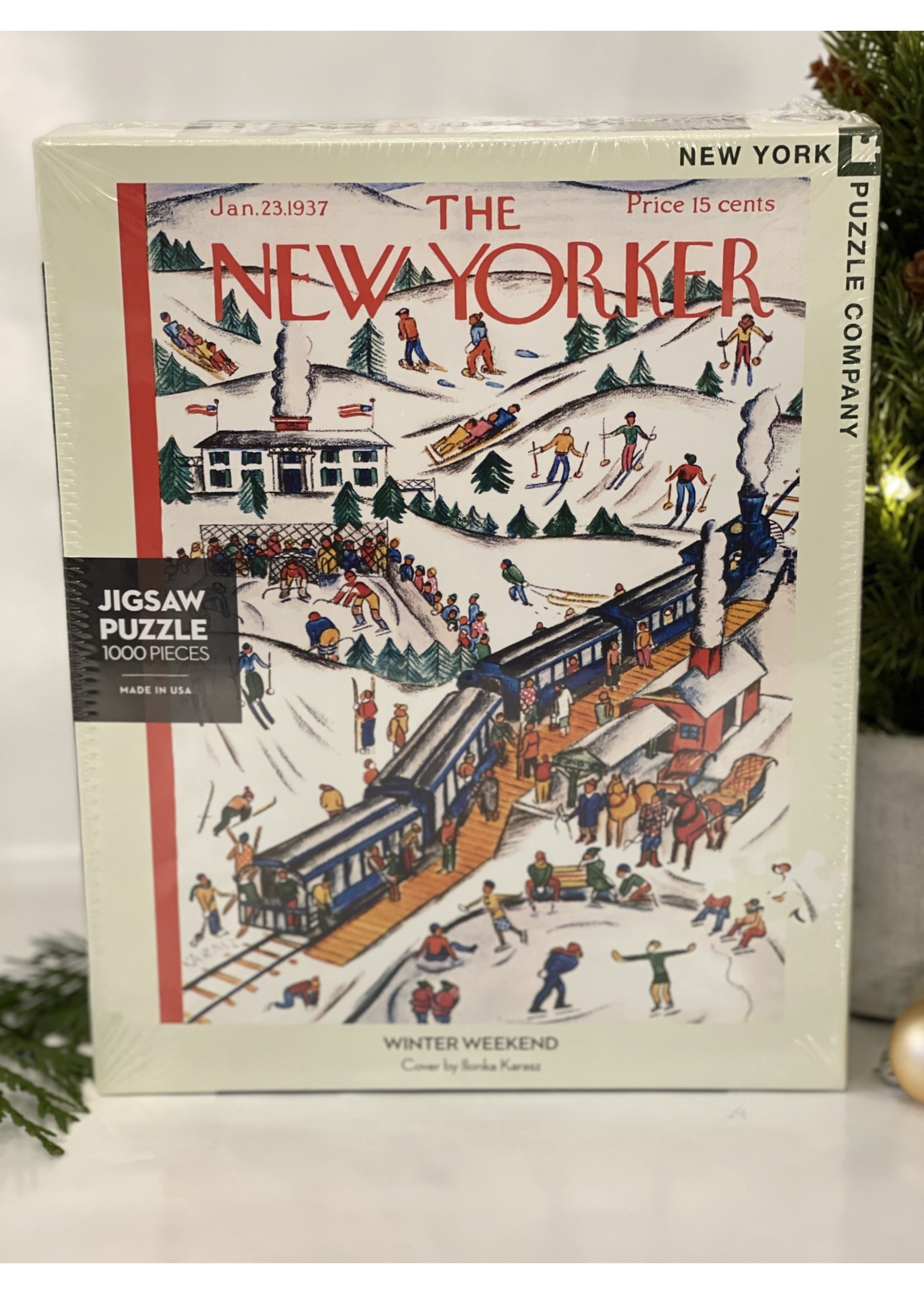 New York Puzzle Co. New Yorker Puzzle - Winter Weekend