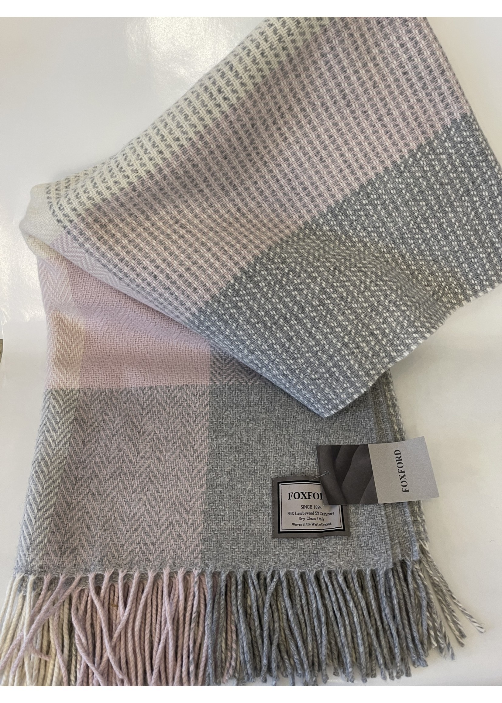 Foxford Mills Foxford Mills - Cashmere & Wool Blanket- The Port Mor