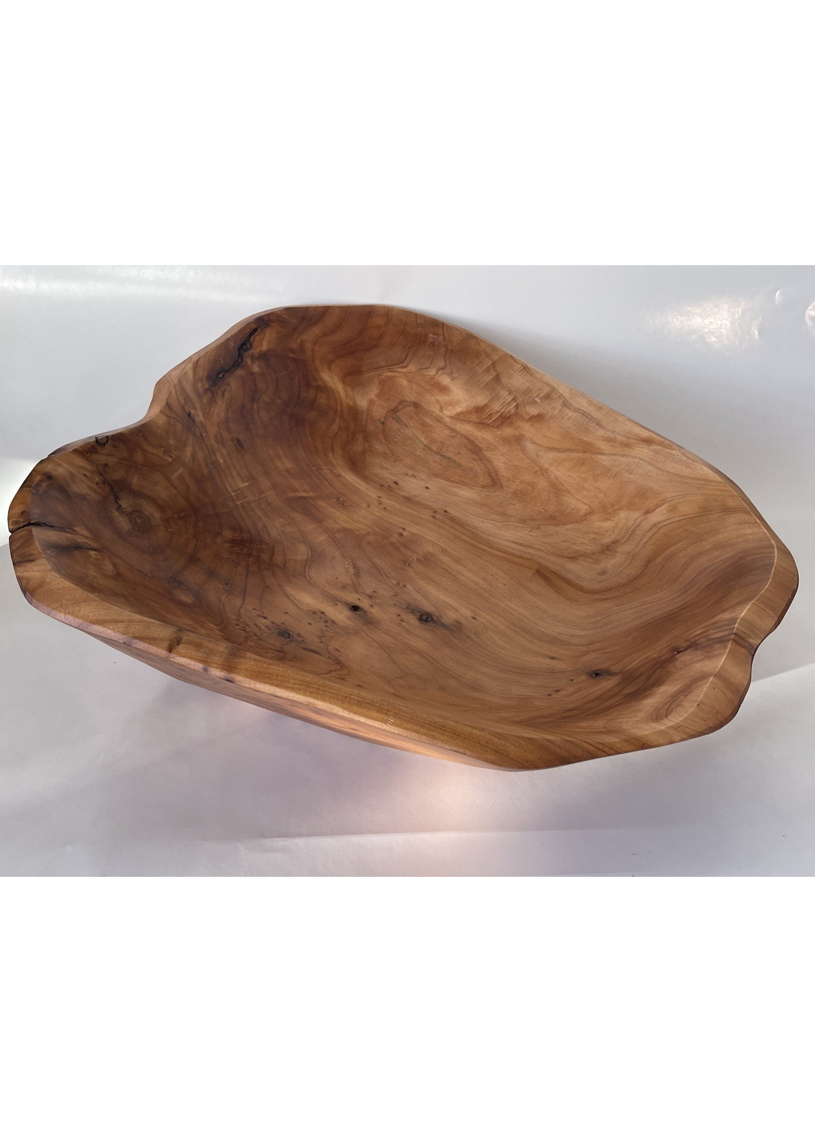Torre & Tagus Costa Carved Wooden Bowl 18"