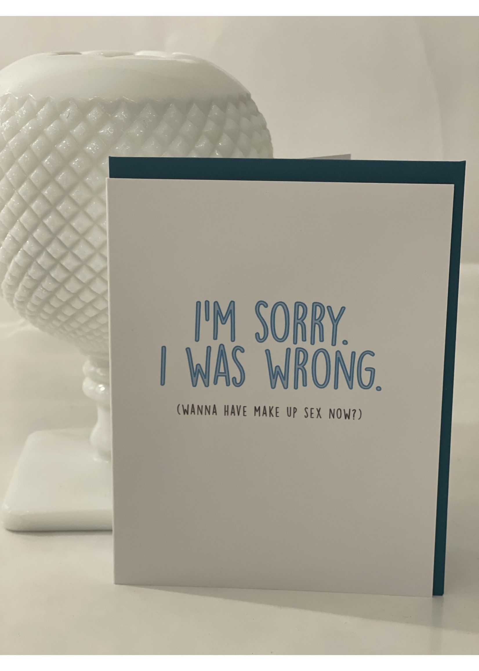 Meriwether I'm Sorry I was Wrong... makeup sex card