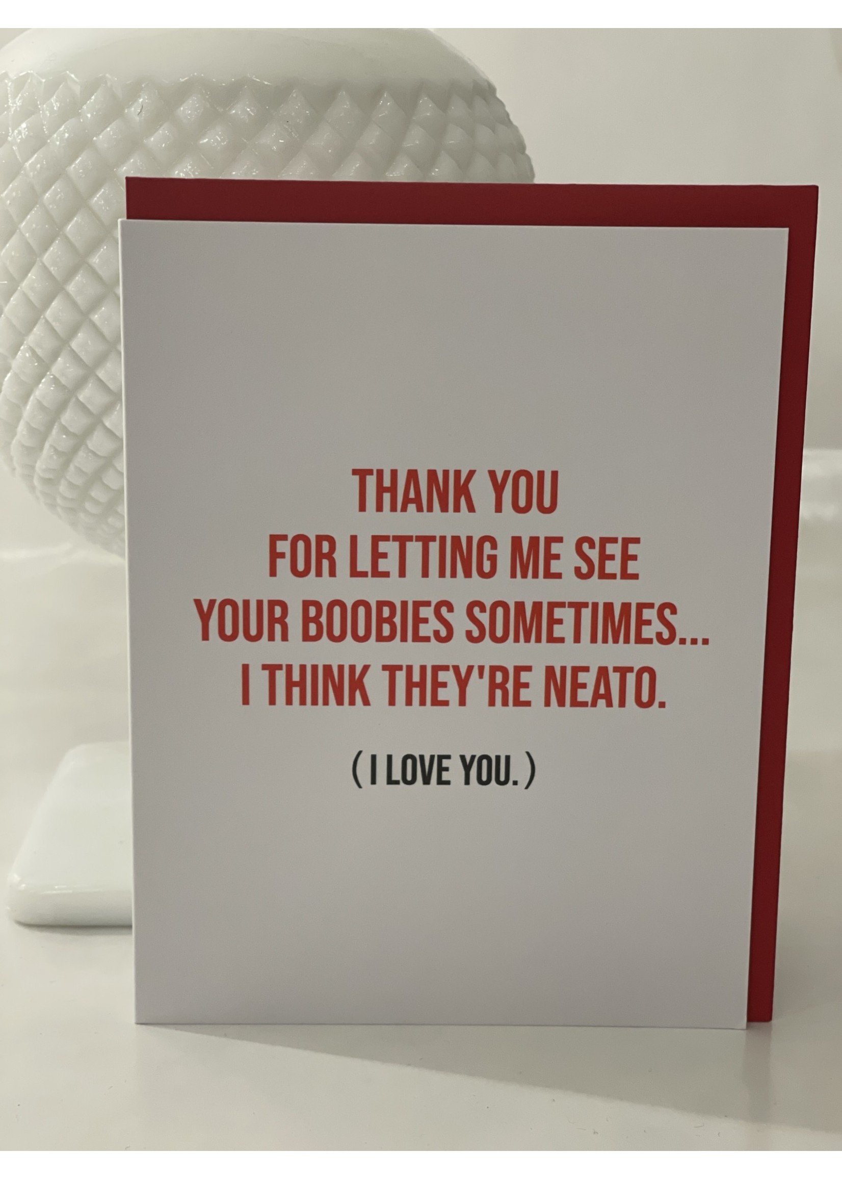 Meriwether Neato Boobies card