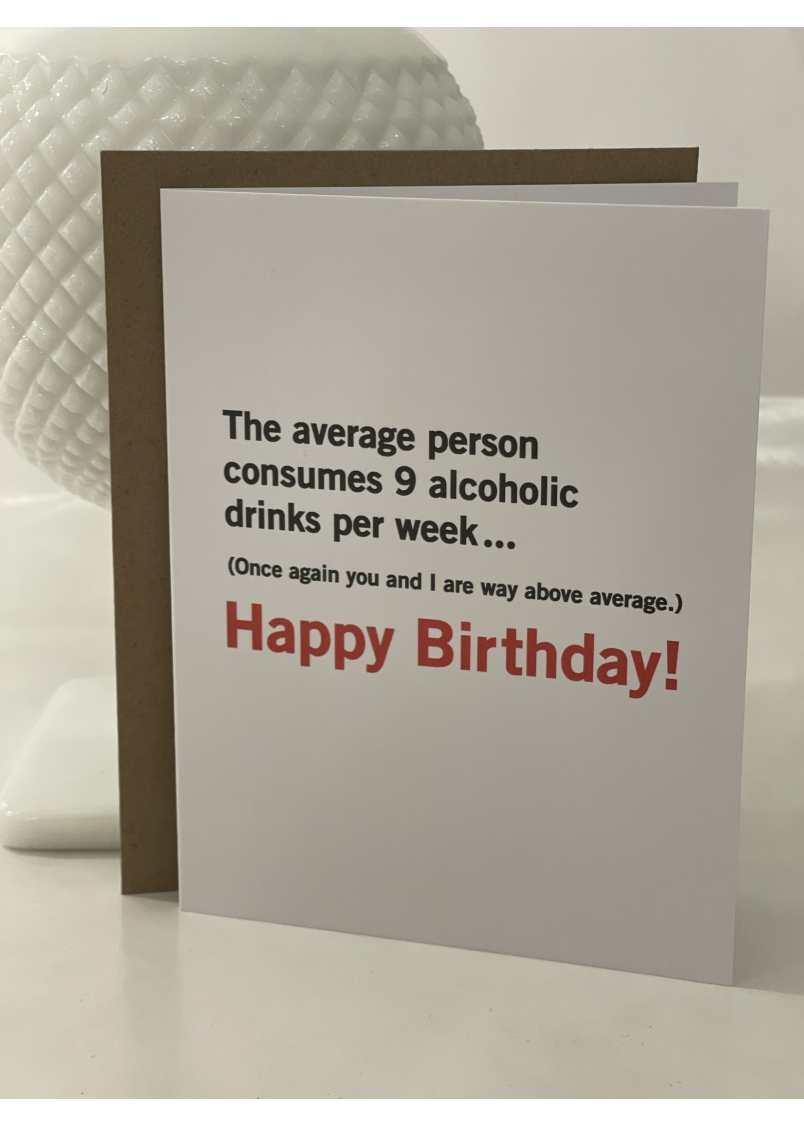 Meriwether Way Above Average birthday card