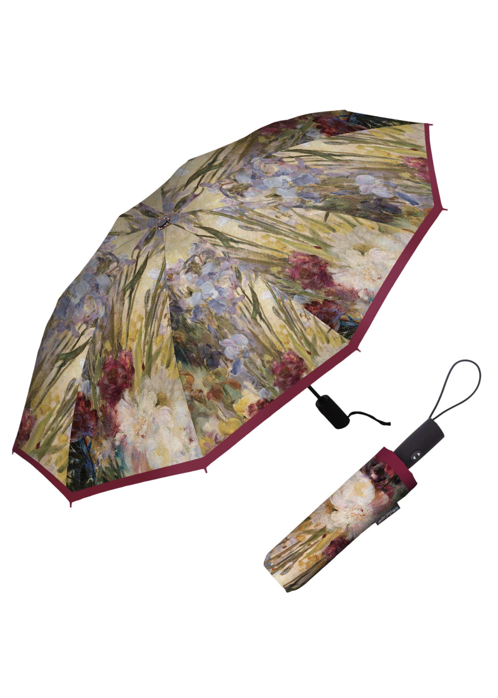 RainCaper Travel Umbrella -Tiffany Peonies & Iris
