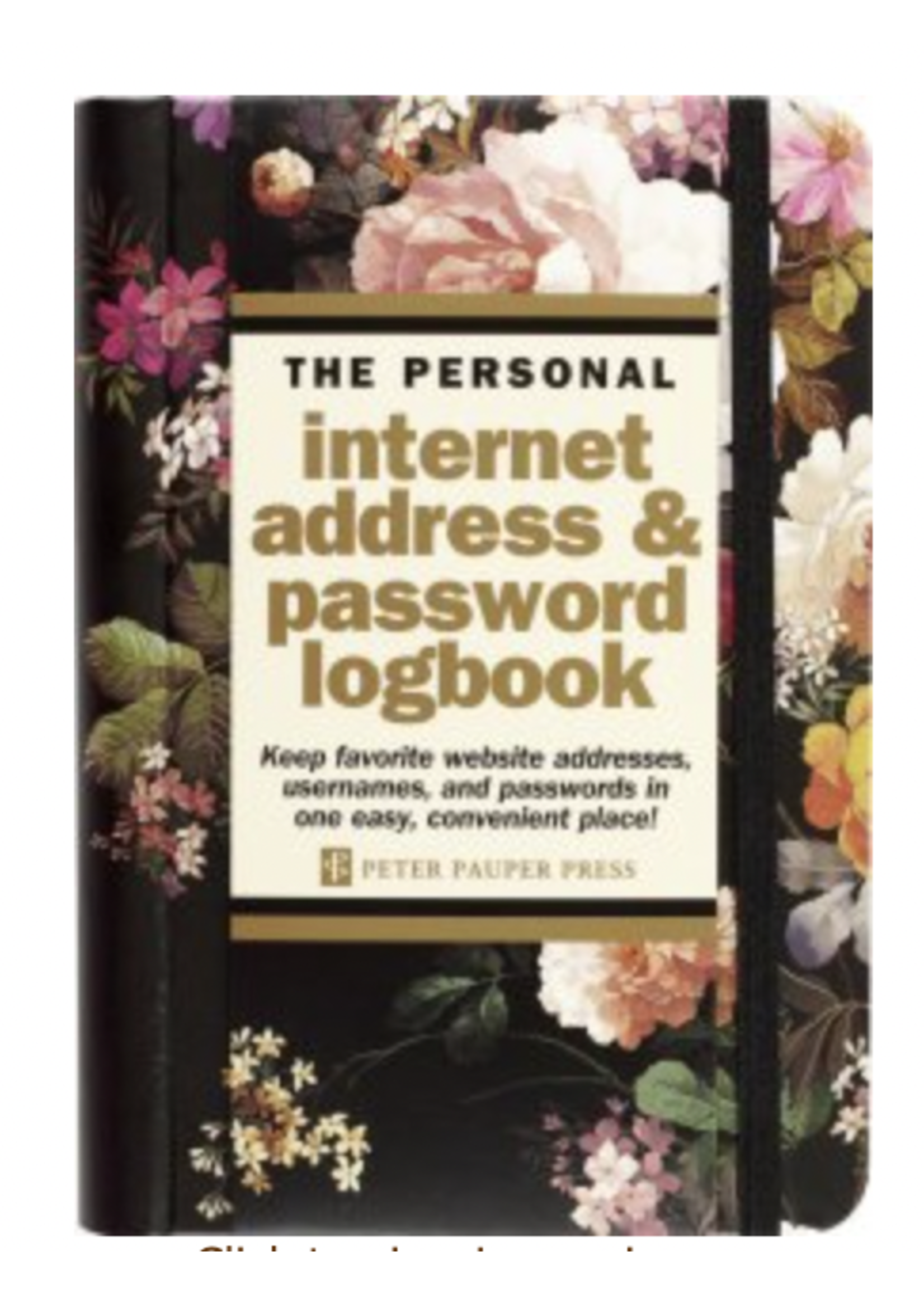 Internet Log Book - Midnight Floral
