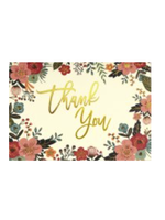 Peter Pauper Press Boxed Thank You cards - Floral Frame