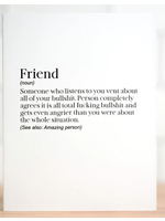 Meriwether Definition of Friend card