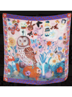 Nathalie Lete Nathalie Leté Silk Scarf: Owl 78 cm