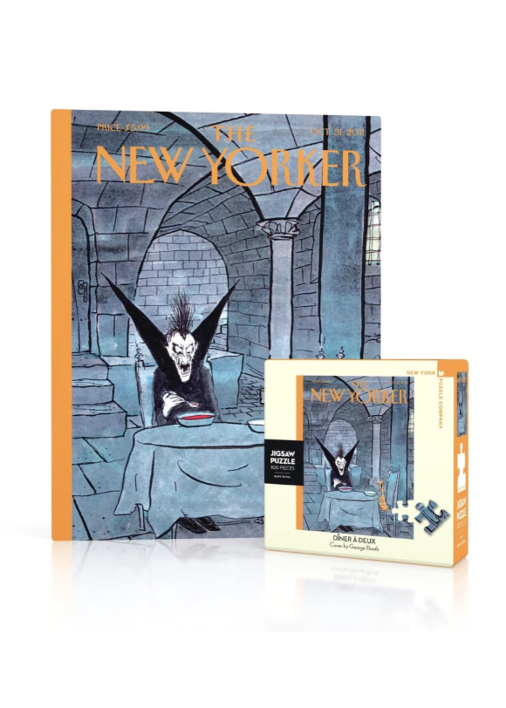 New York Puzzle Co. New Yorker Puzzle - Mini Dinner a Deux